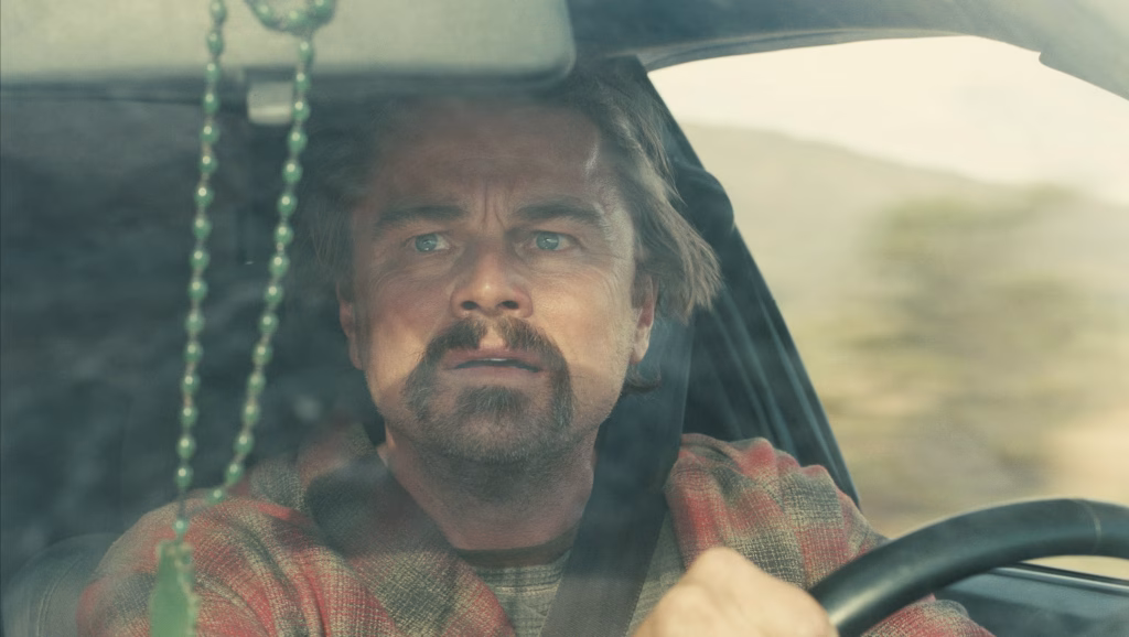 Leonardo DiCaprio in a scene from One Battle After Another (Warner Bros.)