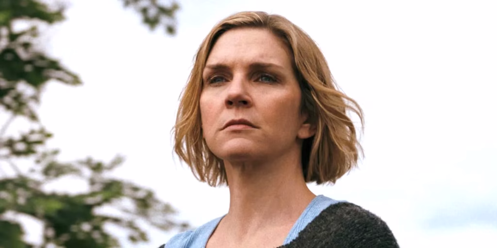 Rhea Seehorn as Carol Sturka in a scene from Pluribus (Apple TV)
